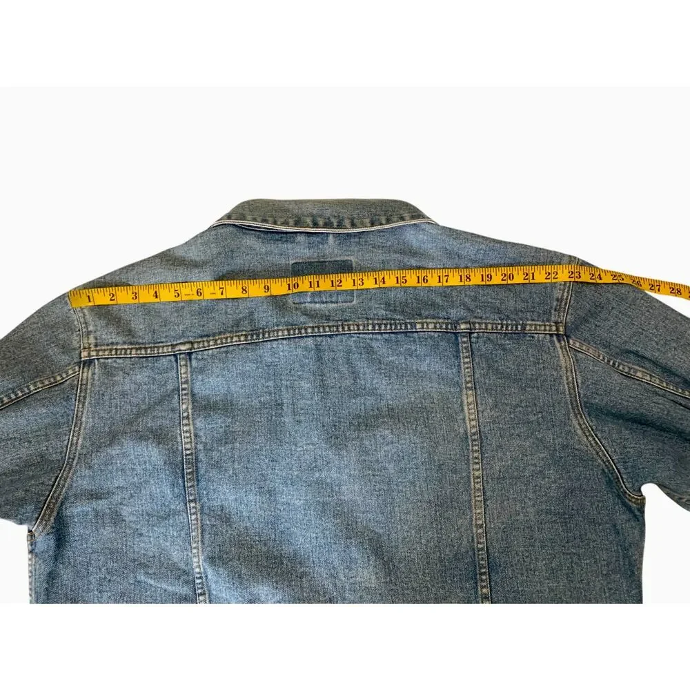 Vintage Arizona Jean Co Blue Jean Denim‎ Trucker Jacket Stonewash Mens Size XLg - Picture 7 of 10